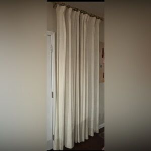 Emery Pottery Barn Black out  linen Cream Curtains